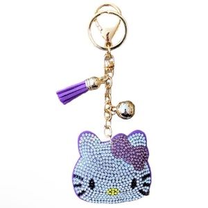 Hello Kitty Rhinestone Purse Charm/key chain NWT